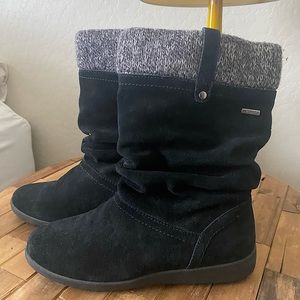 Cougar Fifi Slouch Suede Wedge Boots - Size 8